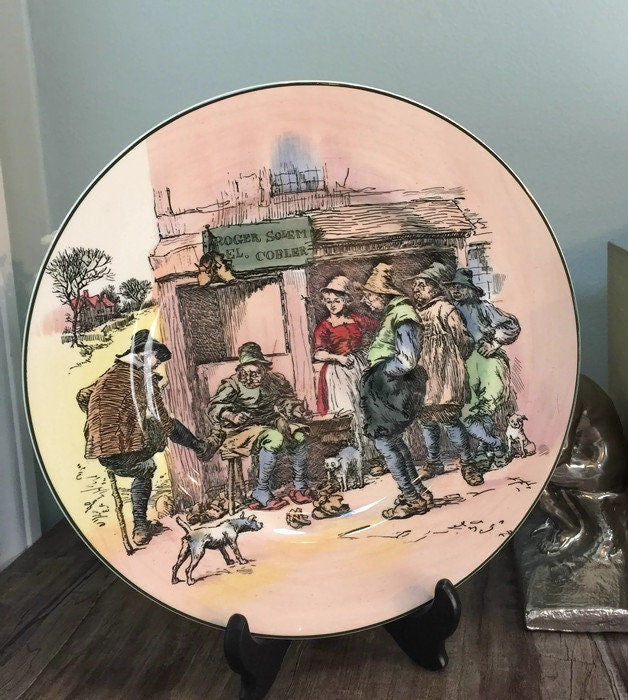 Vintage Royal Doulton Plate, Series Ware D6302, Rare Roger Solem Cobler at Duckwells