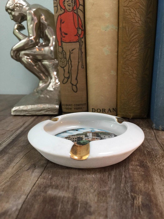 Vintage Monaco Ashtray, Midcentury Souvenir Palais du Prince - Duckwells