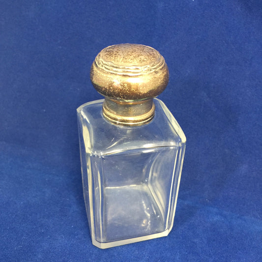 Antique Silver and Crystal Perfume Bottle, Louvre Paris at Duckwells