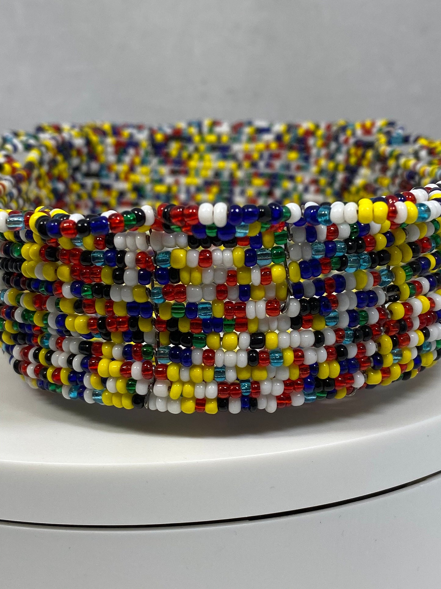 Wired Multicolored Beaded Tray