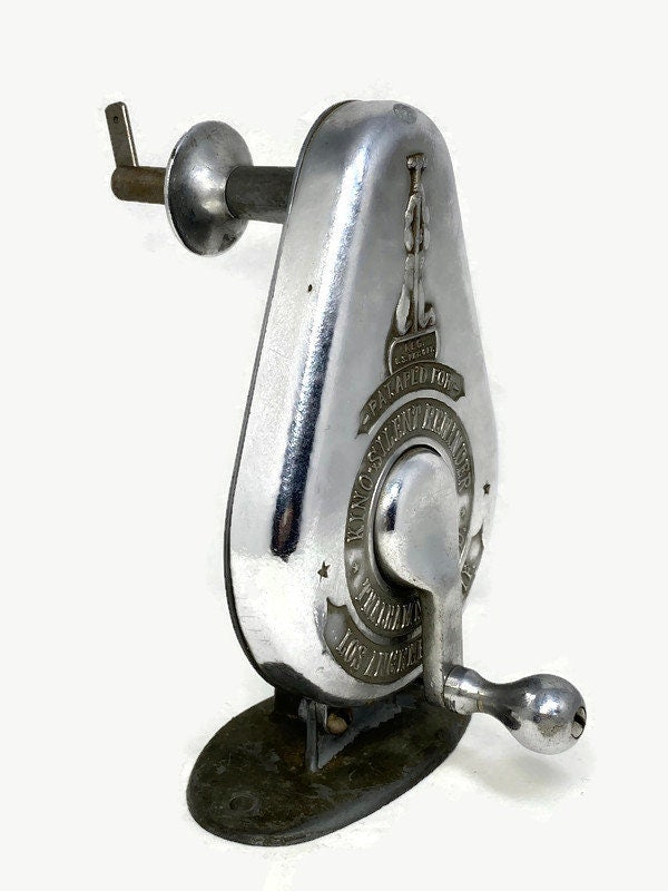 Antique Film Reel Rewinder at Duckwells