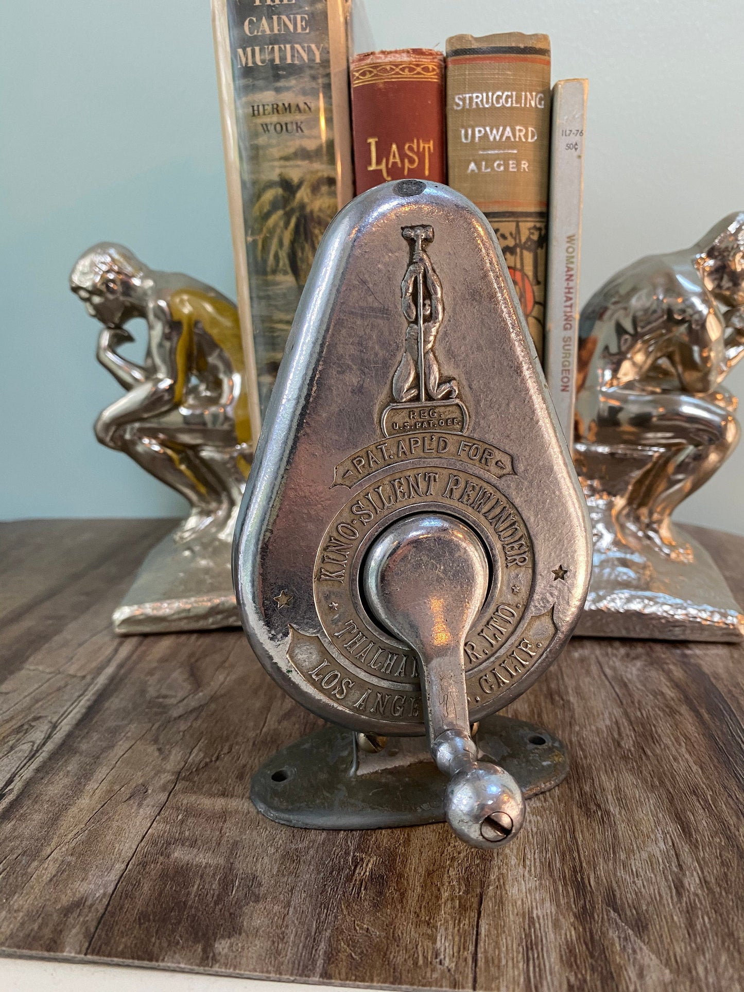 Antique Film Reel Rewinder at Duckwells