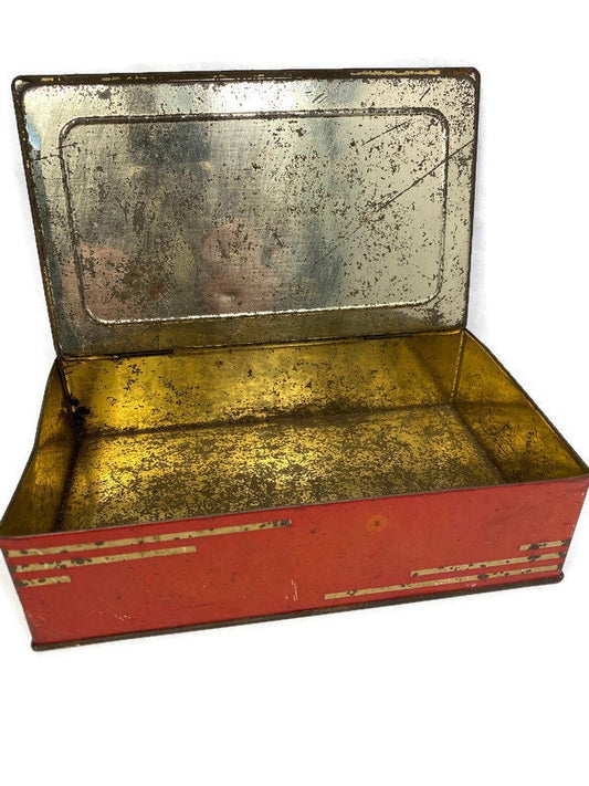 Vintage Schrafft's Metal Candy Box at Duckwells