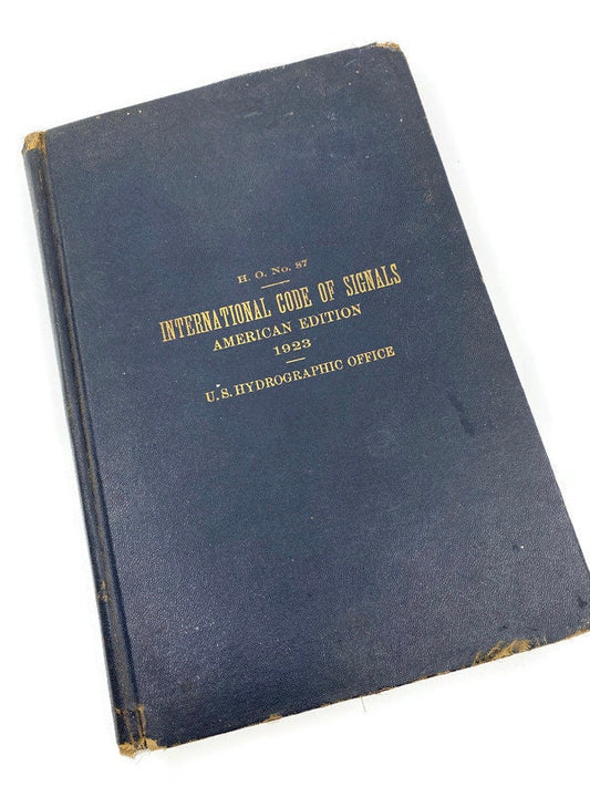 Rare Antique Book, International Code of Signals American Edition 1923