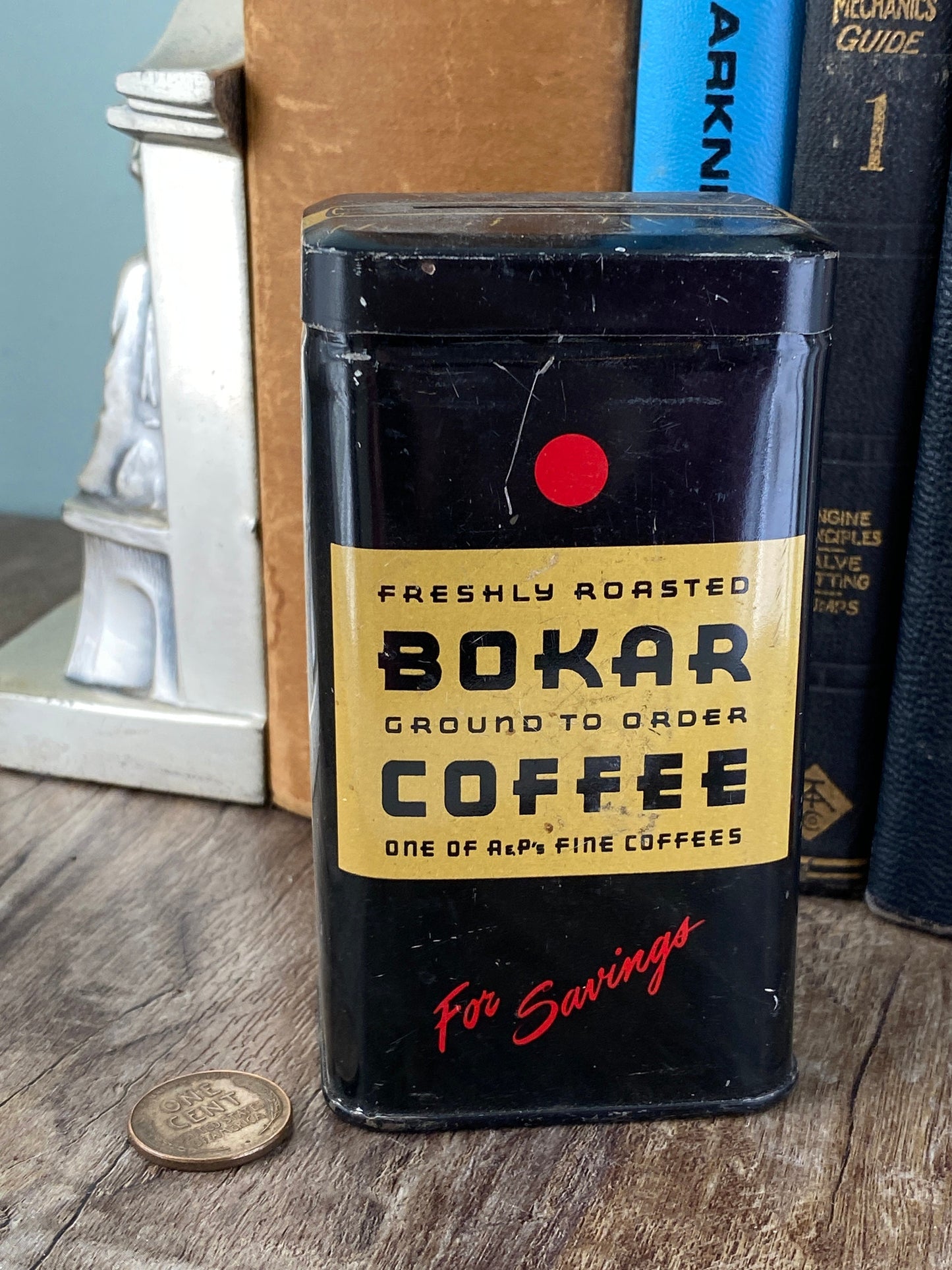 Vintage A&P Coffee Tin Bank