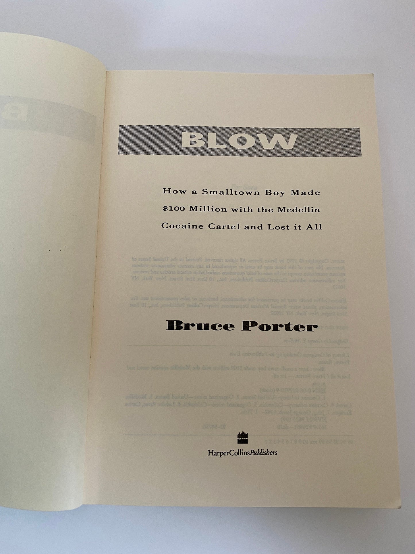 Vintage Book, BLOW Tour Edition at Duckwells