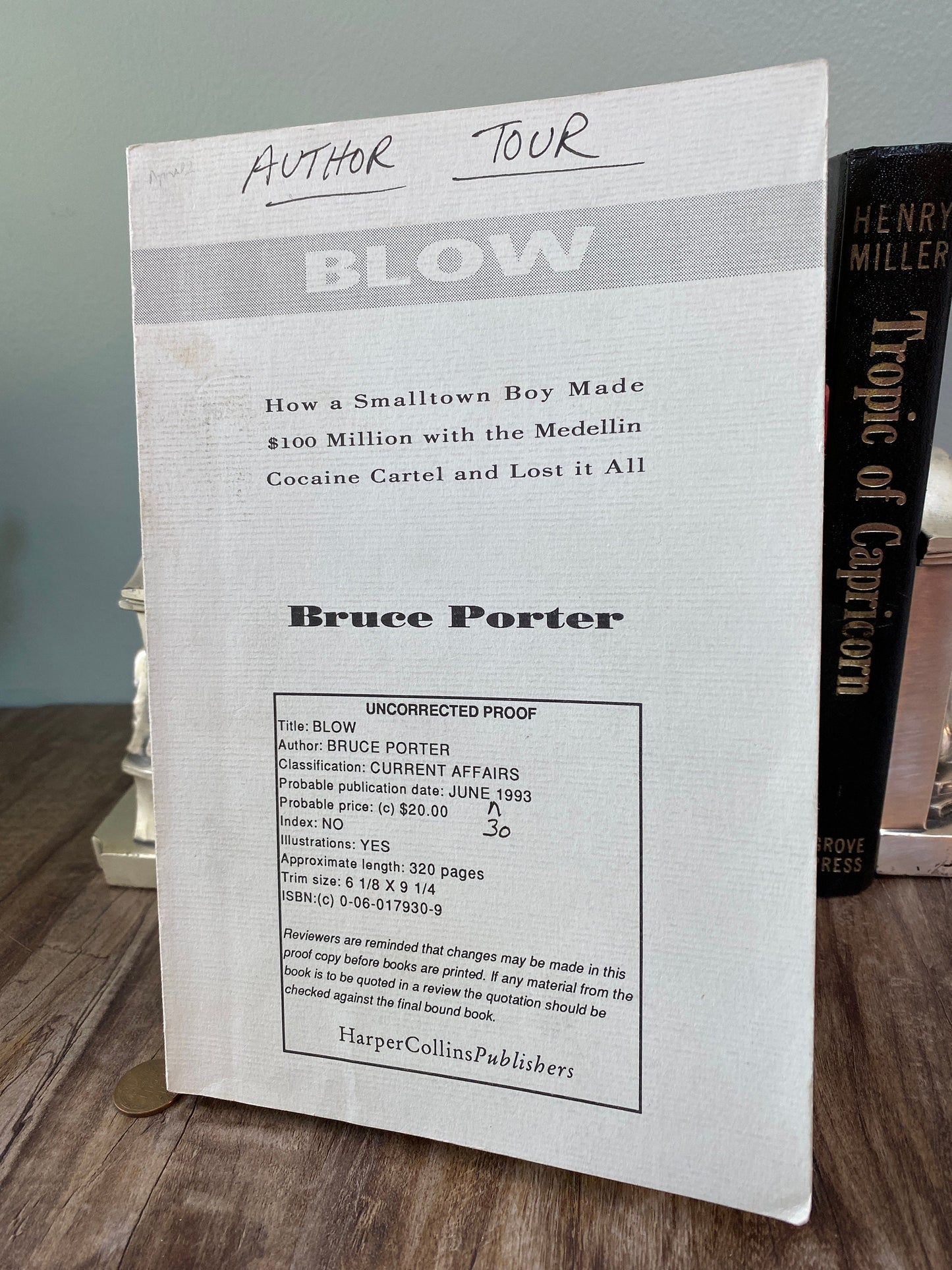 Vintage Book, BLOW Tour Edition at Duckwells