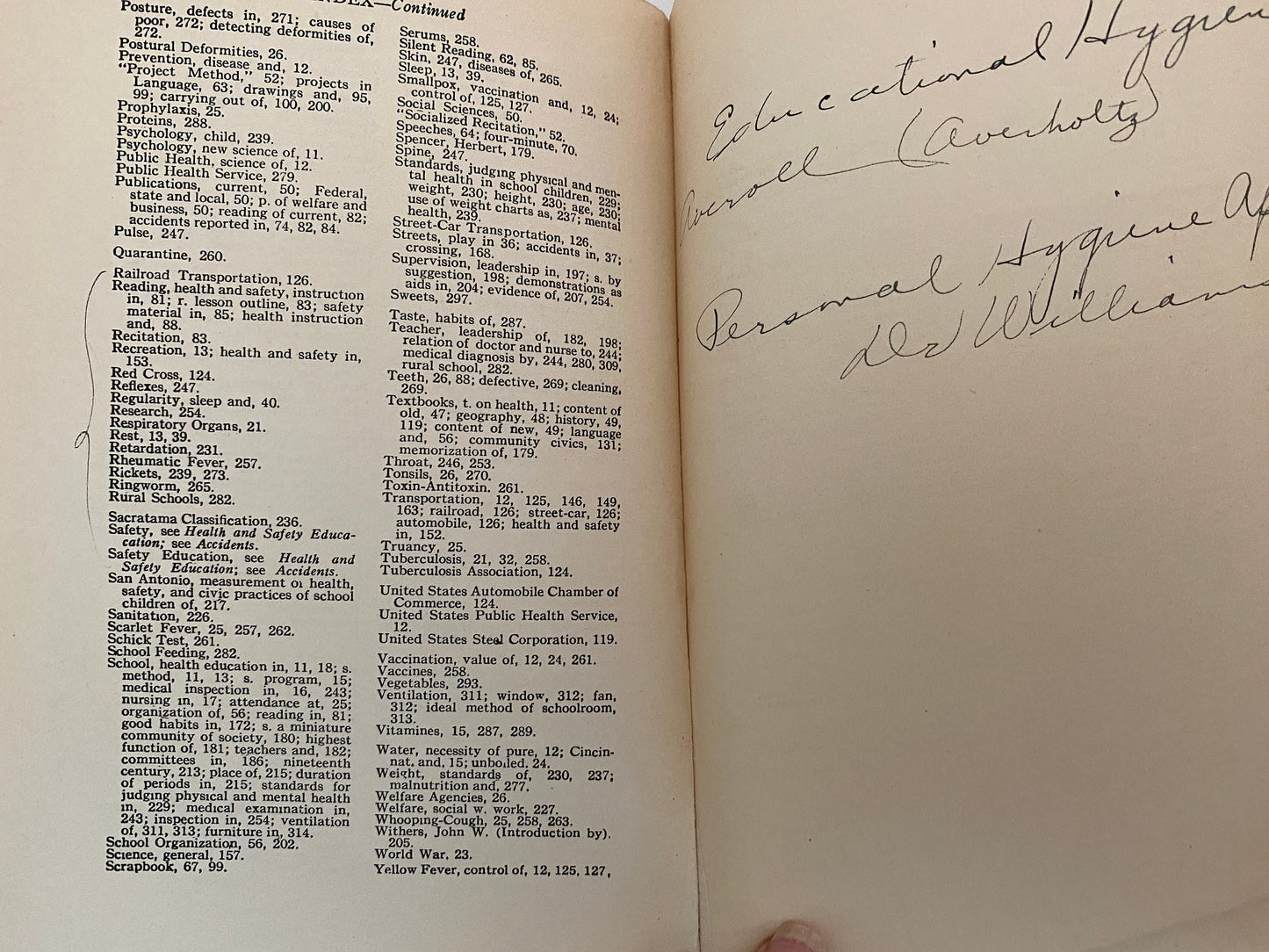 Antique Health and Safety Teacher's Training Book
