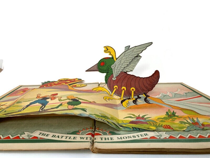 1935 Pop Up Book, Buck Rogers Strange Adventures in the Spider Ship at Duckwells