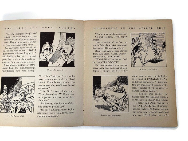 1935 Pop Up Book, Buck Rogers Strange Adventures in the Spider Ship at Duckwells