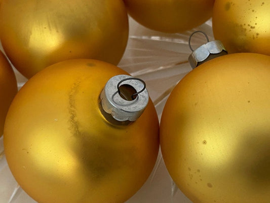 Midcentury Glass Christmas Ornaments by Noelle, Missouri at Duckwells