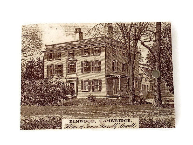 Antique Ceramic Calendar Tile - Elmwood, Cambridge, Massachusetts