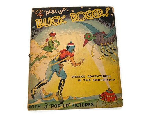 1935 Pop Up Book, Buck Rogers Strange Adventures in the Spider Ship at Duckwells