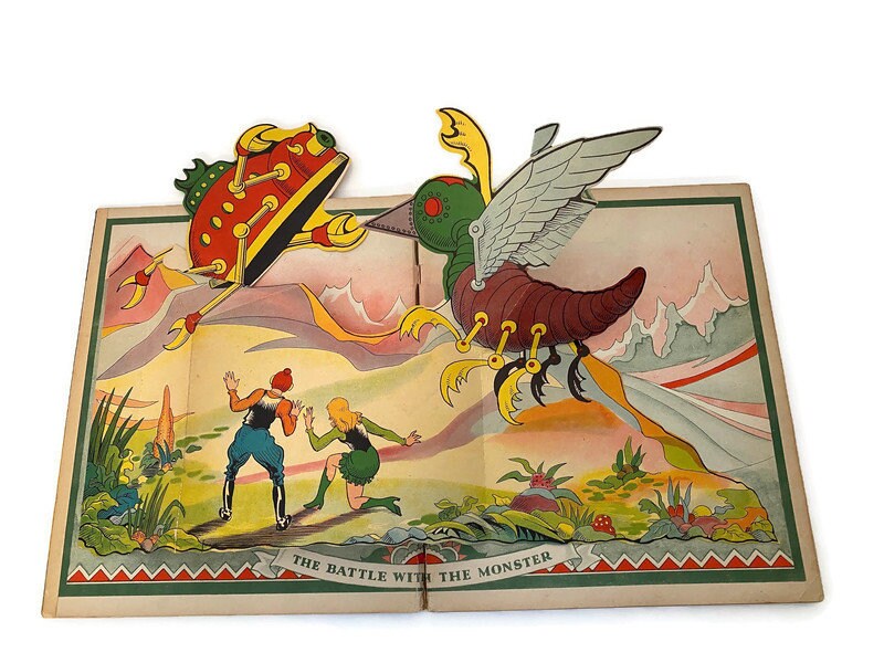 1935 Pop Up Book, Buck Rogers Strange Adventures in the Spider Ship at Duckwells