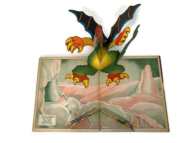 1935 Pop Up Book, Buck Rogers Strange Adventures in the Spider Ship at Duckwells