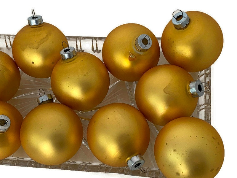 Midcentury Glass Christmas Ornaments by Noelle, Missouri