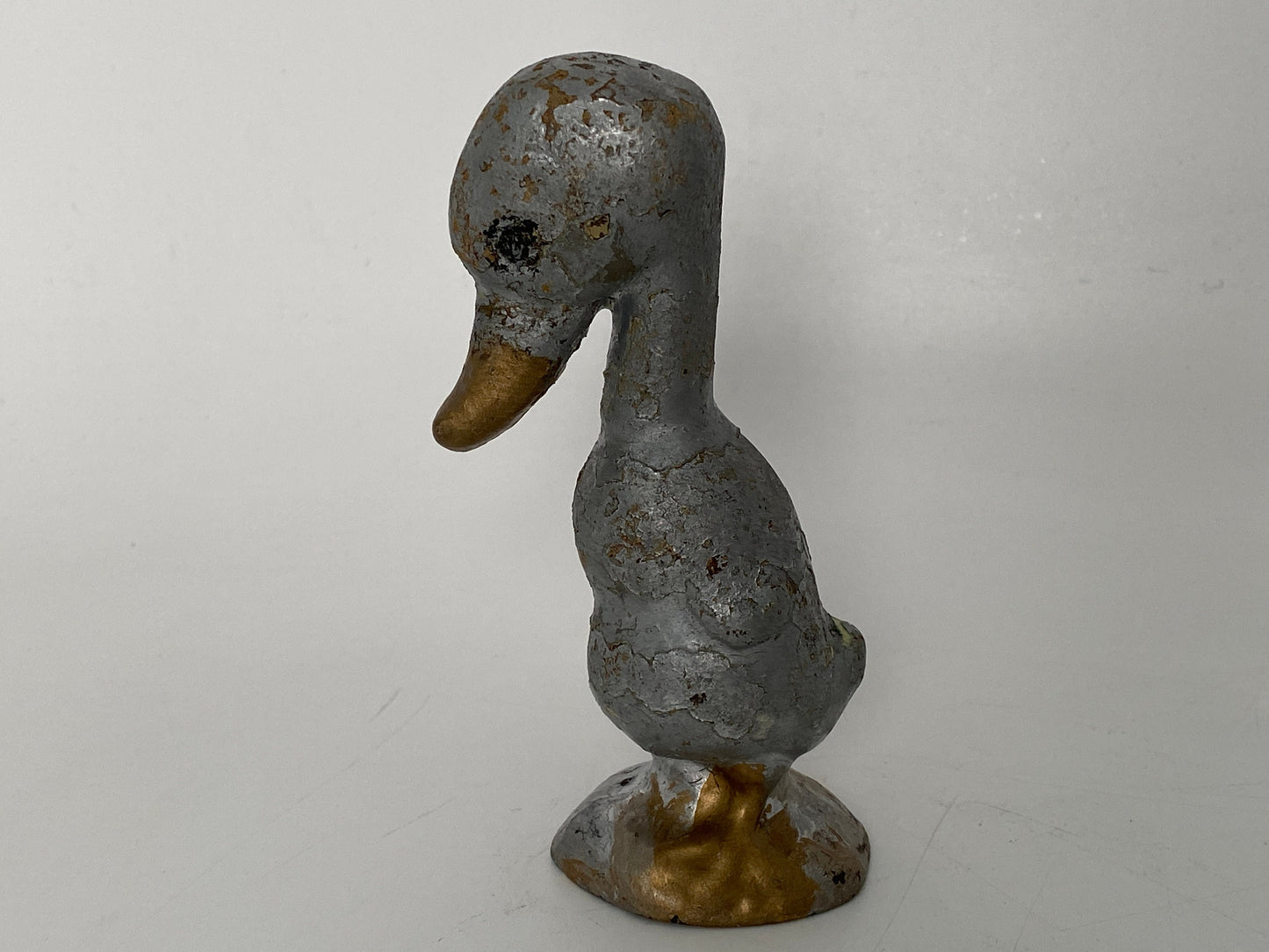 Vintage Cast Iron Duck, The Bashful Duck by Albany Foundry