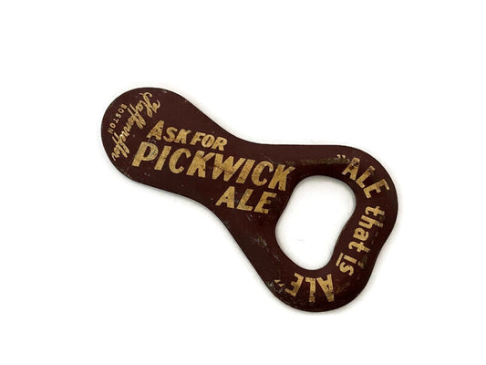 Vintage Pickwick Ale Advertising Bottle Opener, Haffenreffer Boston at Duckwells
