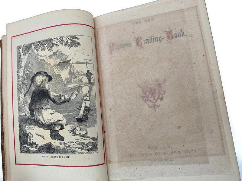 Rare Antique Book, The New Picture Reading Book, 1872