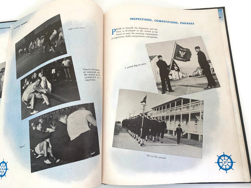 Vintage Book, The Helm, 1951 United States Naval Training Station