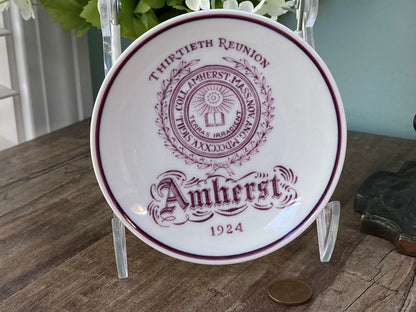 Antique Amherst College 1924 Reunion Small Plate