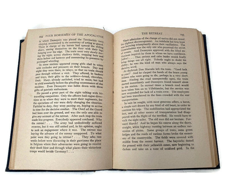 Antique Book, The Four Horsemen of the Apocalypse by Vincent Blasco Ibanez at Duckwells