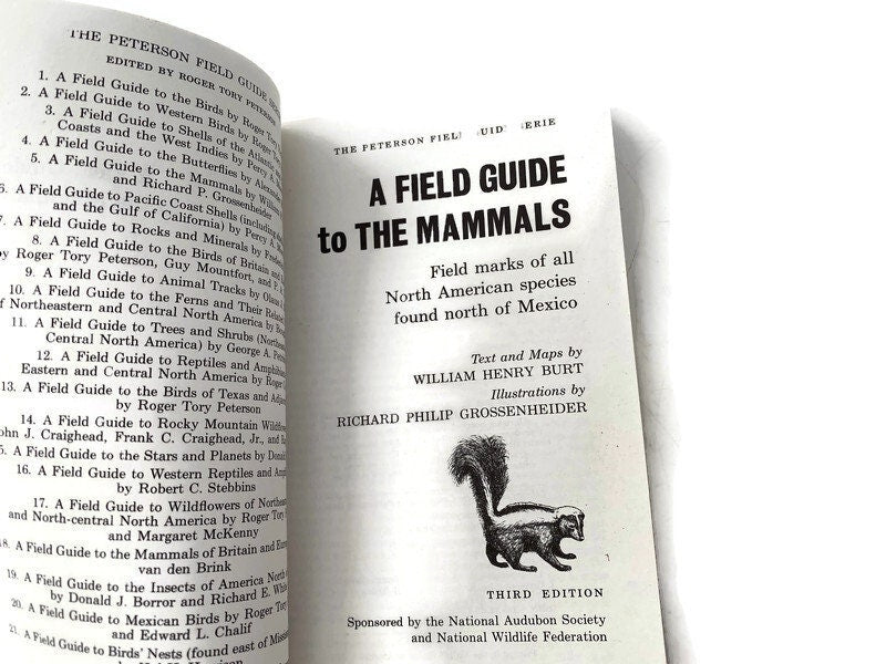 Vintage Field Guide to the Mammals, 1976 Third Edition