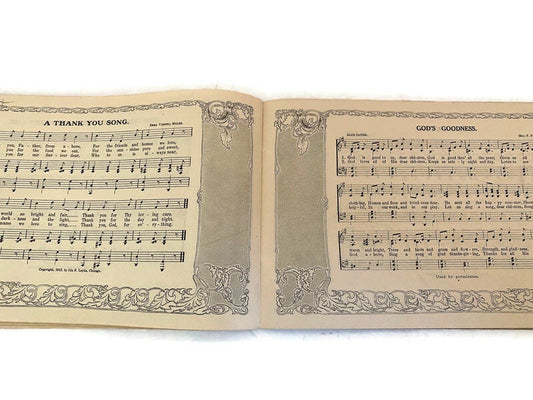 Antique Softbound Song Book, Carols, by Leyda Publishing 1914 at Duckwells