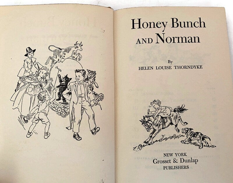 Vintage Children's Book, Honey Bunch and Norman by Helen Louise Thorndyke, 1957 at Duckwells