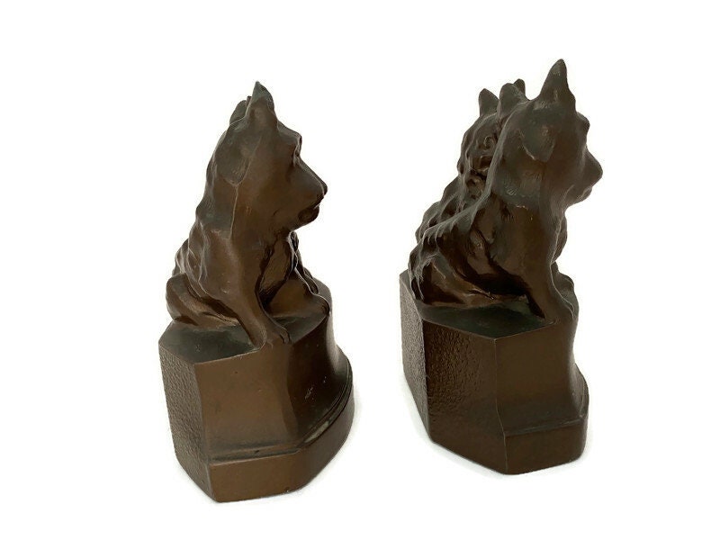 Vintage Scottie Dog Bookends by Nuart Metal Creations, NYC at Duckwells