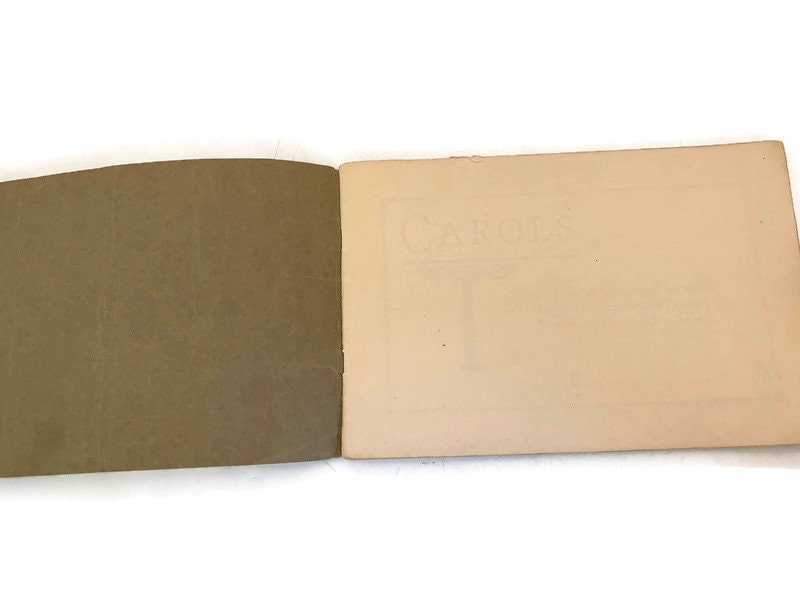 Antique Softbound Song Book, Carols, by Leyda Publishing 1914