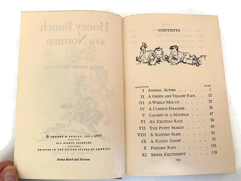 Vintage Children's Book, Honey Bunch and Norman by Helen Louise Thorndyke, 1957 at Duckwells