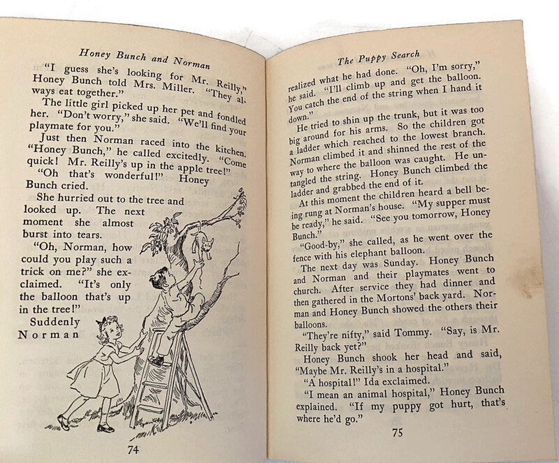 Vintage Children's Book, Honey Bunch and Norman by Helen Louise Thorndyke, 1957 at Duckwells