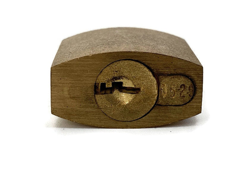 Vintage US American Padlock with 2 keys, Junking Bros. Lock