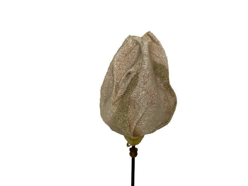 Antique Victorian White Rose 12" Hatpin at Duckwells