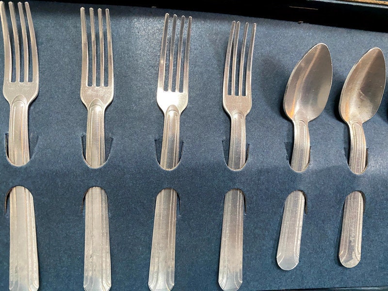 Vintage Children's Flatware Set with Original Packaging