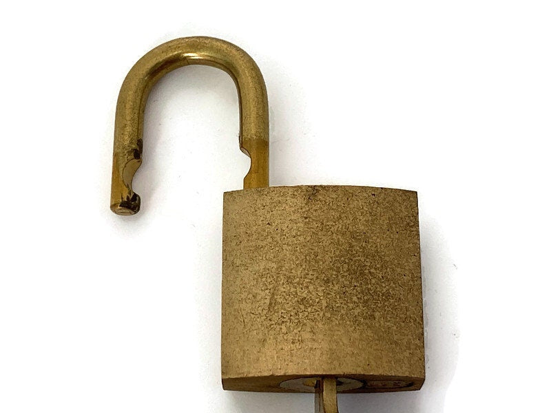 Vintage US American Padlock with 2 keys, Junking Bros. Lock