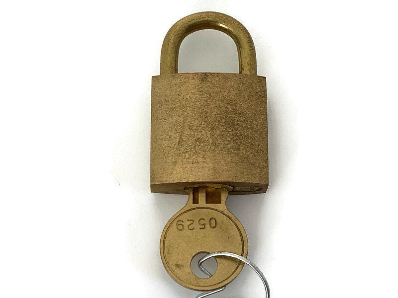 Vintage US American Padlock with 2 keys, Junking Bros. Lock