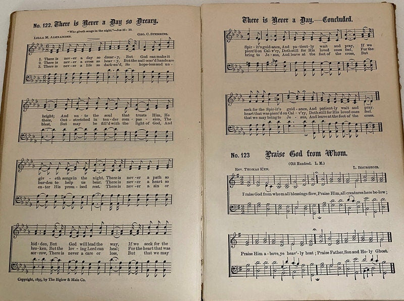Antique Sacred Songs Book, No. 1, Gospel Hymns