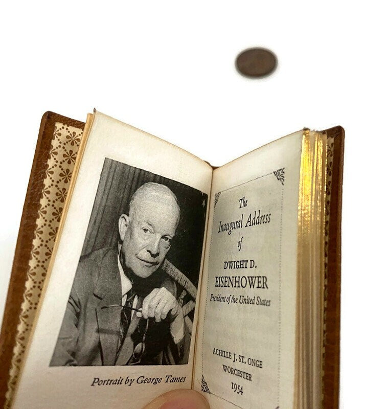 Miniature Book, Inaugural Address of Dwight David Eisenhower