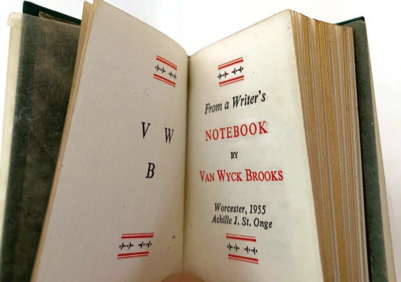 Midcentury Miniature Book, From a Writer's Notebook