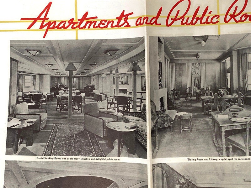 1938 Cruise Ship Brochure, The Empress of Britain Canadian Pacific at Duckwells