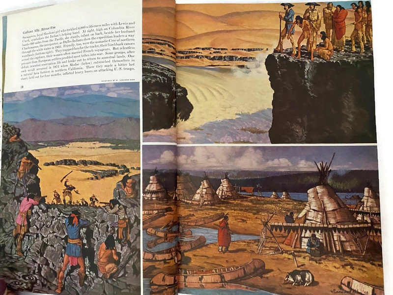 Vintage Book, Indians of the Americas, National Geographic Society