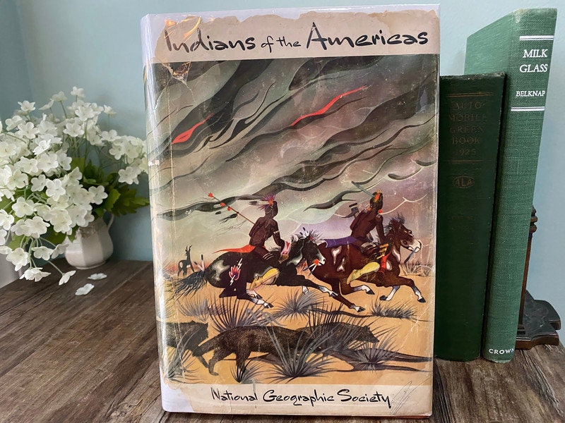 Vintage Book, Indians of the Americas, National Geographic Society