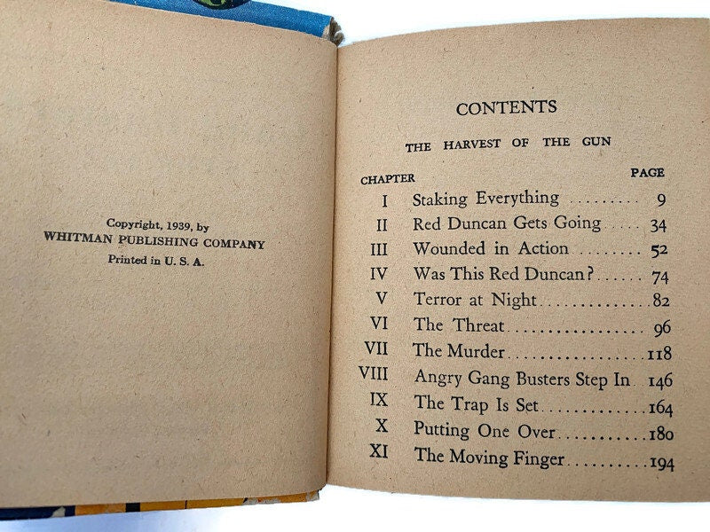 Vintage Gang Busters Step In Better Little Book, 1939
