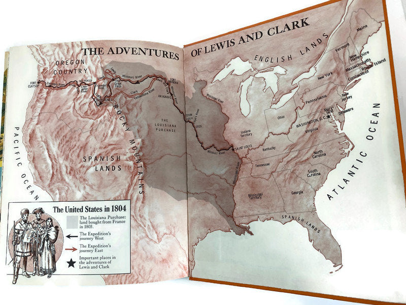 Vintage Children's Book, The Adventures of Lewis and Clark