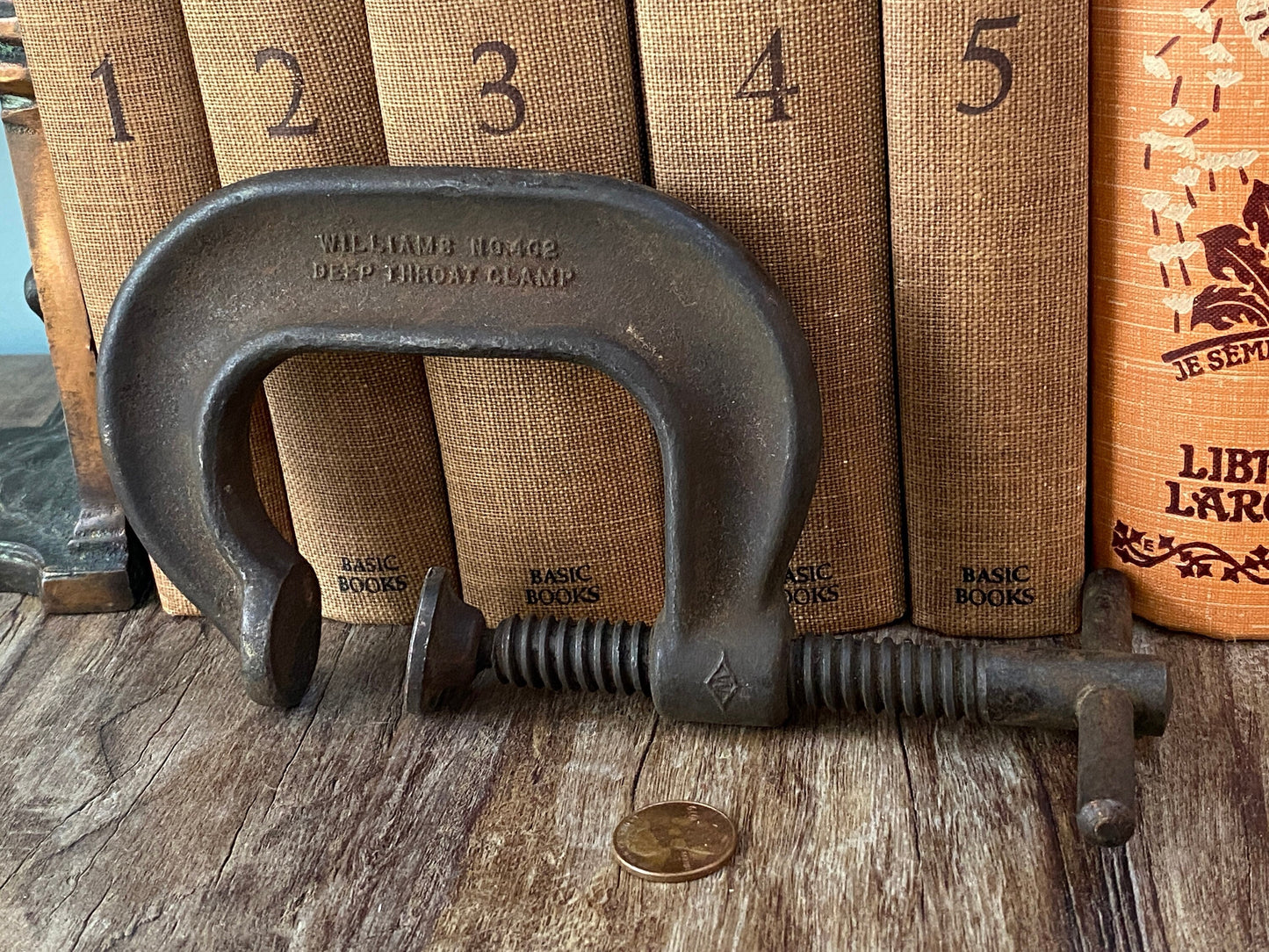 Vintage Deep Throat Clamp by J.H. Williams & Co.