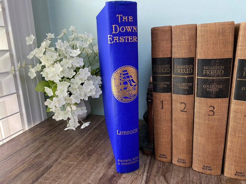 Vintage Hardcover Book The Down Easters: A Classic Maritime History Book by Basil Lubbock at Duckwells