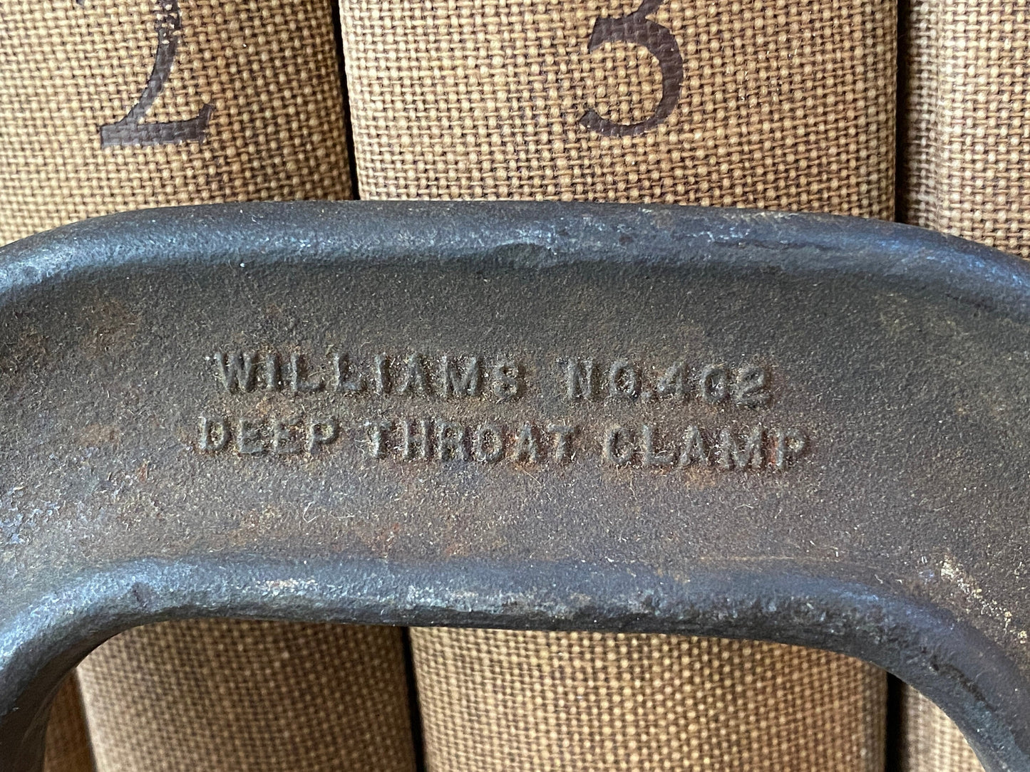 Vintage Deep Throat Clamp by J.H. Williams & Co.