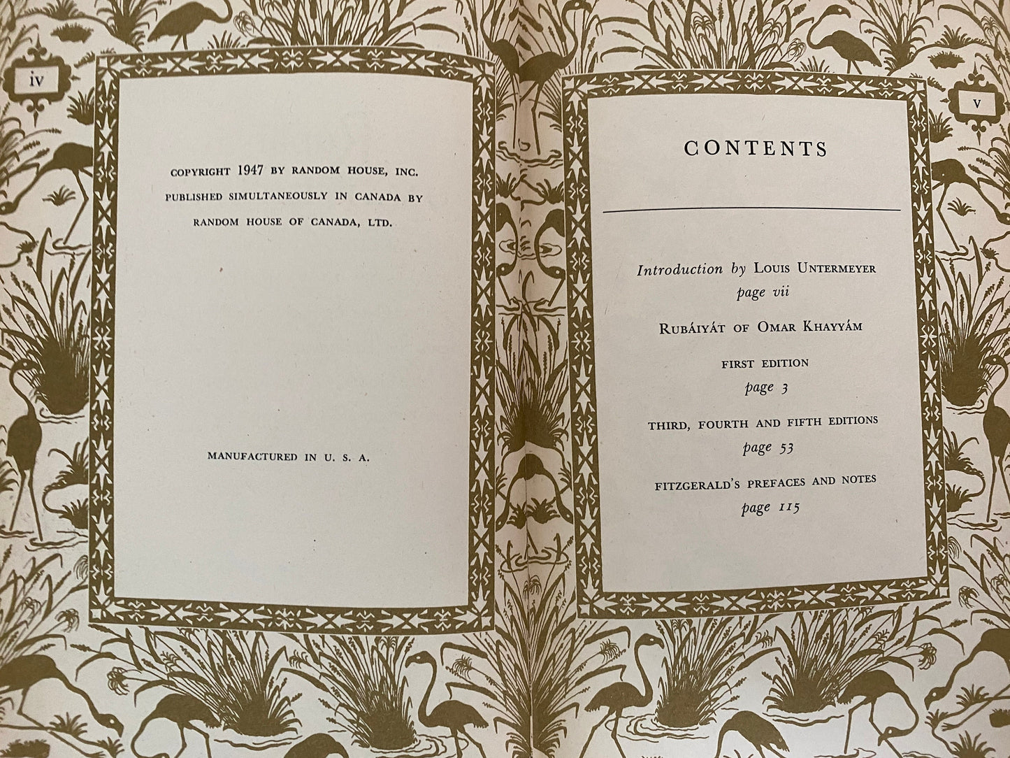 Vintage Book, Rubaiyat of Omar Khayyam at Duckwells